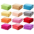 thumbnail image 2 of 50x70CM Mini Super Soft Warm Solid Warm Micro Plush Fleece Blanket Rug Sofa, 2 of 2