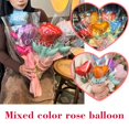 thumbnail image 4 of Globos del Festival Qixi para novias, pequeños obsequios, globos de ramo de rosas, globos de puesto del Festival Qixi, globos sorpresa de película de aluminio, 4 of 7