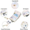 thumbnail image 2 of GAEKEAO Small Womens Wallet RFID Blocking Bifold Card Holder Tassel Vegan Leather Wallets Cute Pattern with Zipper Pocket, 2 of 6