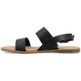 thumbnail image 3 of Journee Womens Wide Width Lavine Multi Strap Flat Sandals, 3 of 11