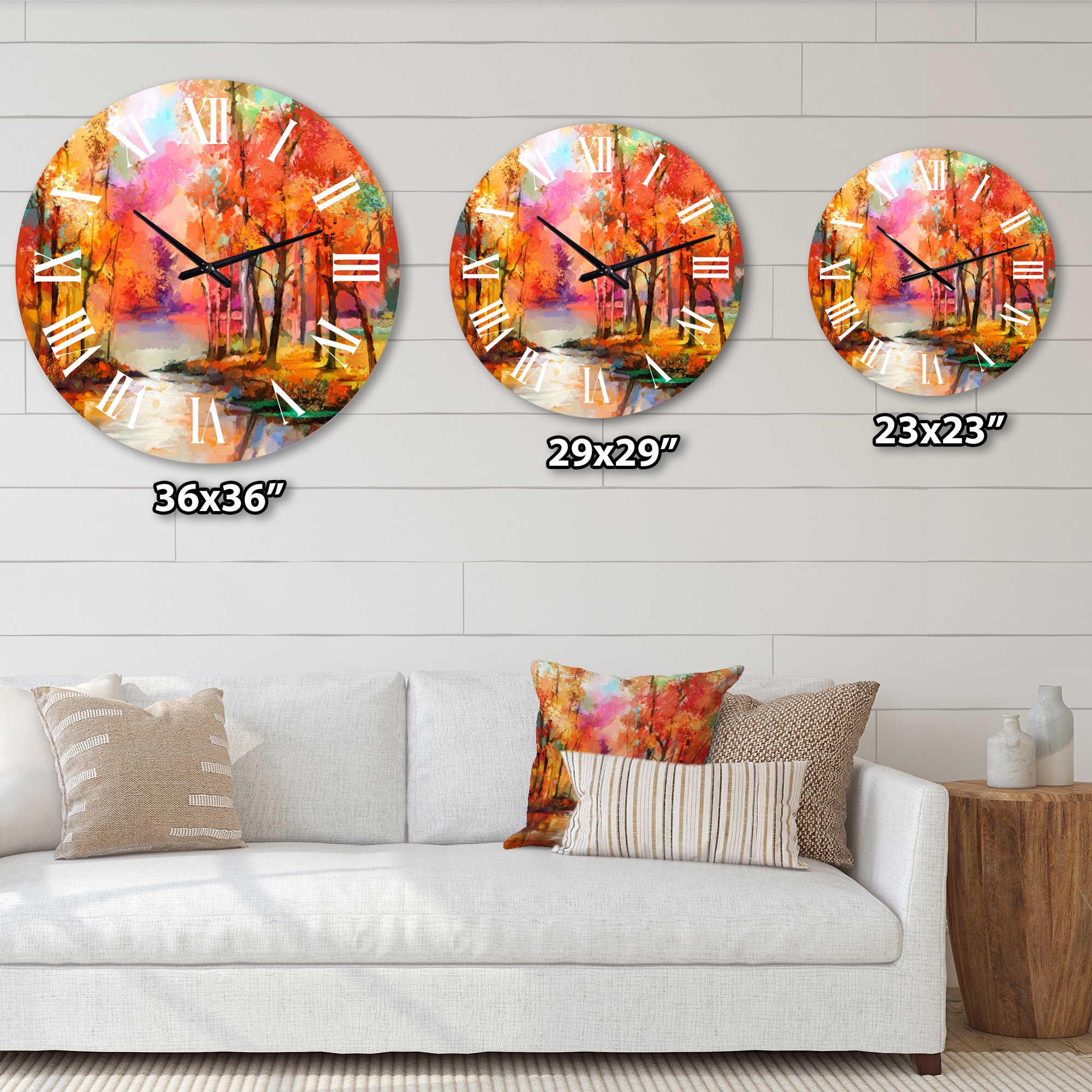 Designart 1 in Modern,Contemporary Wall Clock
