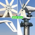 thumbnail image 4 of 1000W 8 Blades Free Energy Windmill 12V 24V Small Wind Turbine Generator For Home Farm Street Lamps Use Wind System ,Easy Installation, 4 of 6