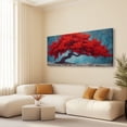thumbnail image 4 of Canvas Wall Art for Living Room - Large Red Tree of Life Canvas Prints, Modern Abstract Nature Painting Wall Decor for Bedroom Bathroom and Office, 4 of 7