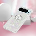 thumbnail image 5 of Case for Google Pixel 9 Pro XL Case Liquid Glitter with Ring Holder Stand, Clear TPU Cute Love Moving Quicksand Sparkle Shockproof Phone Case for Google Pixel 9 Pro XL Colorful YBZ, 5 of 14