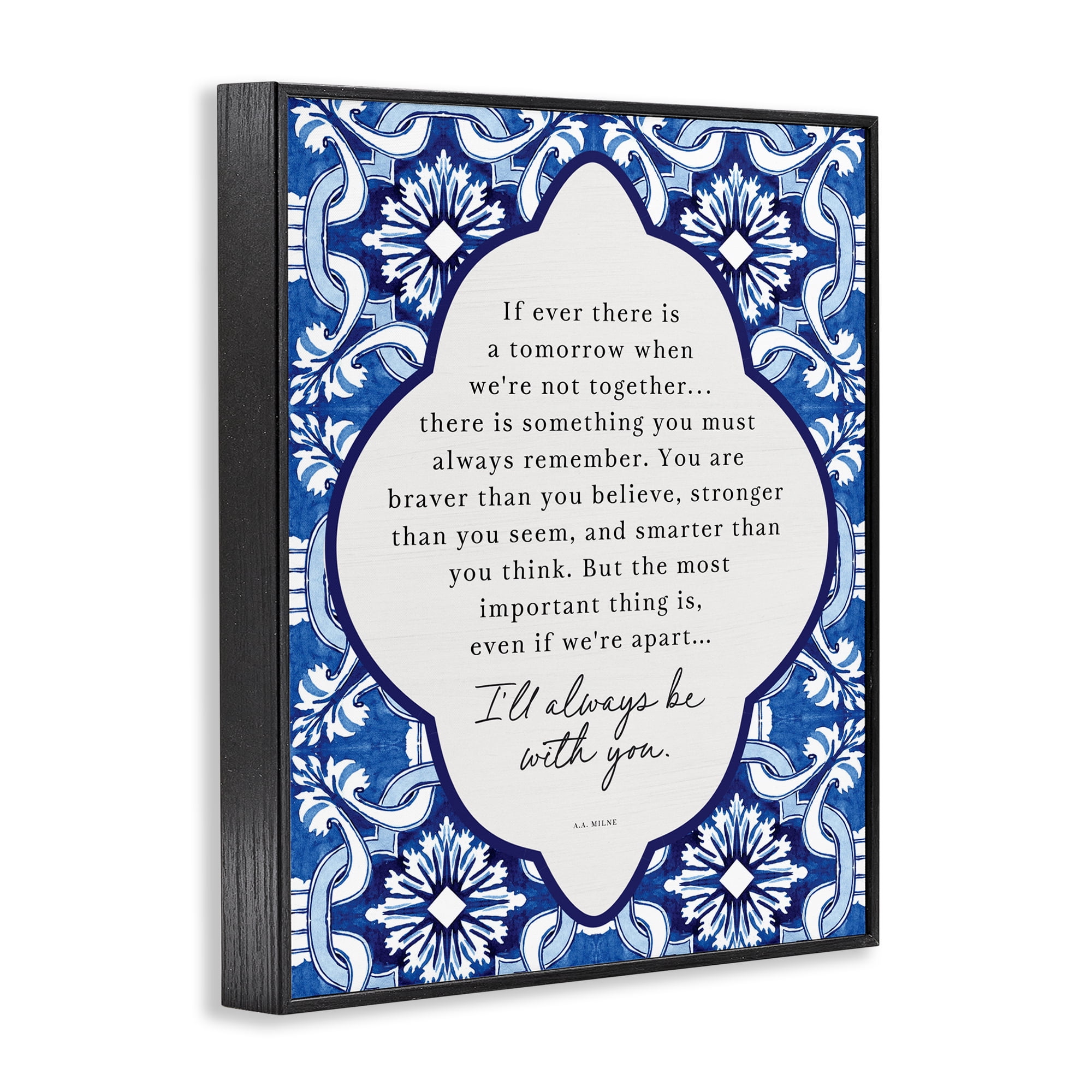 Always Be With You Inspiration Black Framed Giclee Art, design by Lettered and Lined