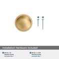 thumbnail image 5 of Amerock Faircrest 1-1/4 inch (32mm) Diameter Champagne Bronze Cabinet Knob, 5 of 7