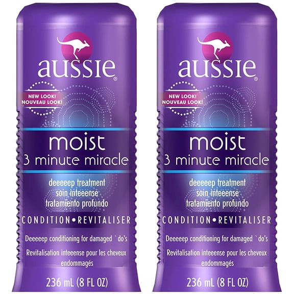 Pack of (2) Aussie 3 Minute Miracle Reconstructor Deep For Dry To Damaged Hair 8oz