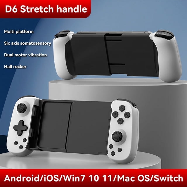D6 móvil tramo gamepad Dual Hall sensor de movimiento Inalámbrico de Bluetooth Interruptor NS android ios ordenador