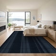 thumbnail image 3 of ODIKA 3'x5' Machine Washable Non-Slip Area Rug, Geometric Navy Blue High Traffic Rug, Blue, 1050844, 3 of 7