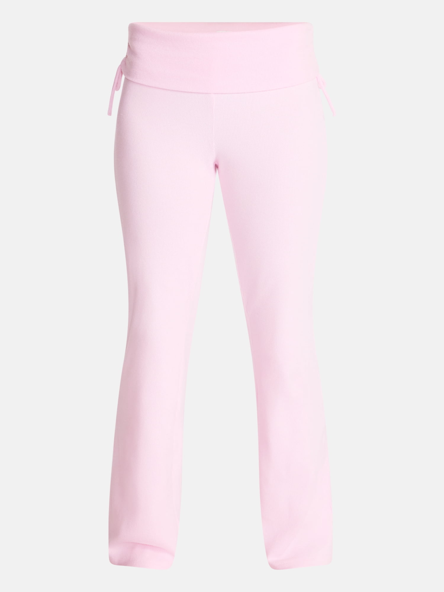 No Boundaries Waffle Knit Foldover Pants, 31.5'' Inseam, Women’s and Women's Plus XS-2X