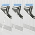 thumbnail image 5 of 360°Rotatable Bathroom Faucet, Bathroom Sink Faucet with Spray Function and Temperature Display for Anti-Skid Switch, Water Faucet for Lavatory, Restroom, Gunmetal, 5 of 7