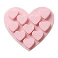 thumbnail image 2 of Heart Chocolate Molds, 10-Cavity Heart Chocolate Mold,&nbsp;Silicone Heart Shape Molds for Soap Candy Cake Baking Valentines Gift Silicone Molds for Wedding Valentine’s Day Making Candy Ice Cube Soap, 2 of 4