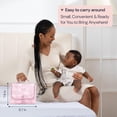 thumbnail image 3 of BabbleRoo Travel Diaper Bag Backpack, with Premium Changing Pad Set – Pink, 3 of 9
