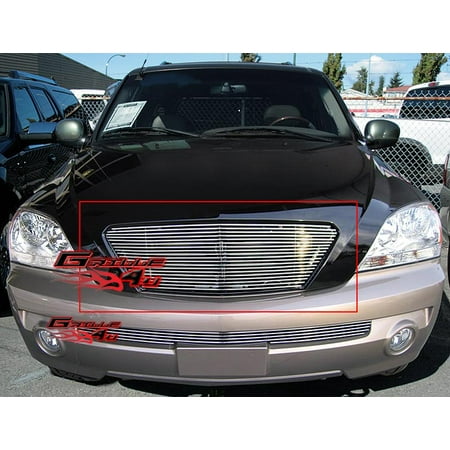 Aluminum Grille Billet Car Grill - Fits 2003-2006 Kia Sorento Main Upper Billet Grille Grill Insert #K87000A