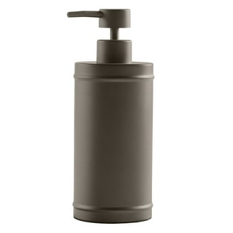 iDesign Kent Plastic Liquid Soap and Lotion Dispenser, Bronze, for