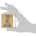 thumbnail image 3 of Cam & Chloe Mounted Stamp 2.5"X2"-You + Me = Awesome, 3 of 3