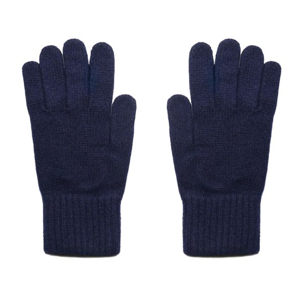 Guantes Lona Scott para mujer 100% cachemira azul marino