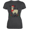 thumbnail image 1 of Christmas Fa La Llama Juniors Soft T Shirt, 1 of 1