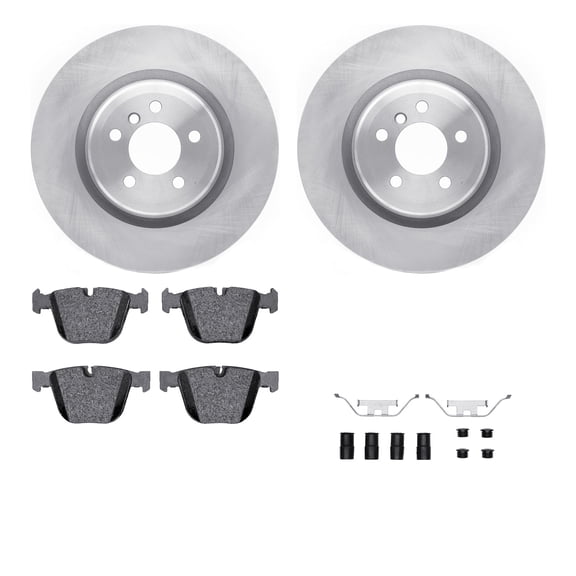 Dynamic Friction Company Rear Brake Rotors with 5000 Advanced Brake Pads includes Hardware 6512-31484