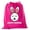 Pink, variant on Mini Easter Basket Bags, Bulk Drawstring Cinch Sacks, Mini Easter Bunny Bags - Hoppy Easter