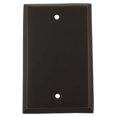 thumbnail image 1 of Nostalgic Warehouse 719637 New York Switch Plate with Blank Cover, Timeless Bronze, 1 of 4