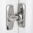 thumbnail image 5 of NOGIS 90/180 Degree Door Lock Latch Bolt Lock cam Lock Door and Window Push-Pull Lock Rod Bolt barn Push-Pull Door Lock Sliding Latch Lock (Silver), 5 of 6