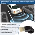 thumbnail image 4 of Sensor de estacionamiento de respaldo en reversa Unique Bargains No.39680-Tl0-G01-B0 para Honda Odyssey 2009-2014 Sensor de asistencia de estacionamiento plateado 1 pieza, 4 of 6