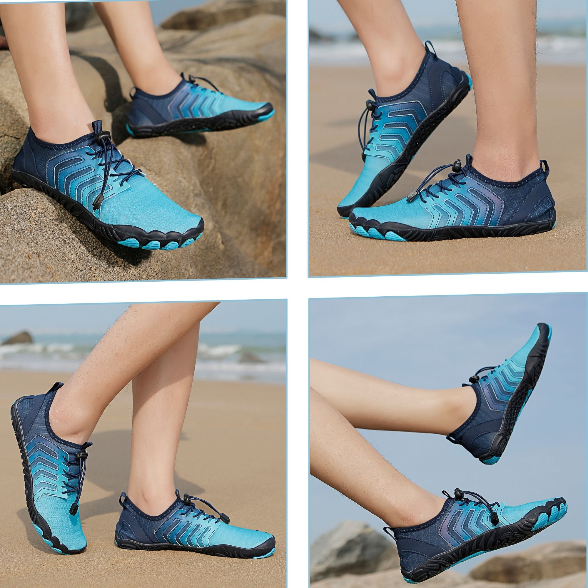 BERANMEY Hiking Barefoot Shoes Womens Mens Non-slip Quick Dry Breathable Water Shoes for Women Athletic Shoes Workout Shoes with Drainage Lightweight Grounded Footwear