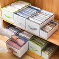 thumbnail image 3 of CSCHome Breathable Drawer Organizer Foldable Closet Organizer Easy to Storage for Clothing, Baby Clothes, Bra, Panty 14.2x9.8x7.9inch (Gray), 3 of 5