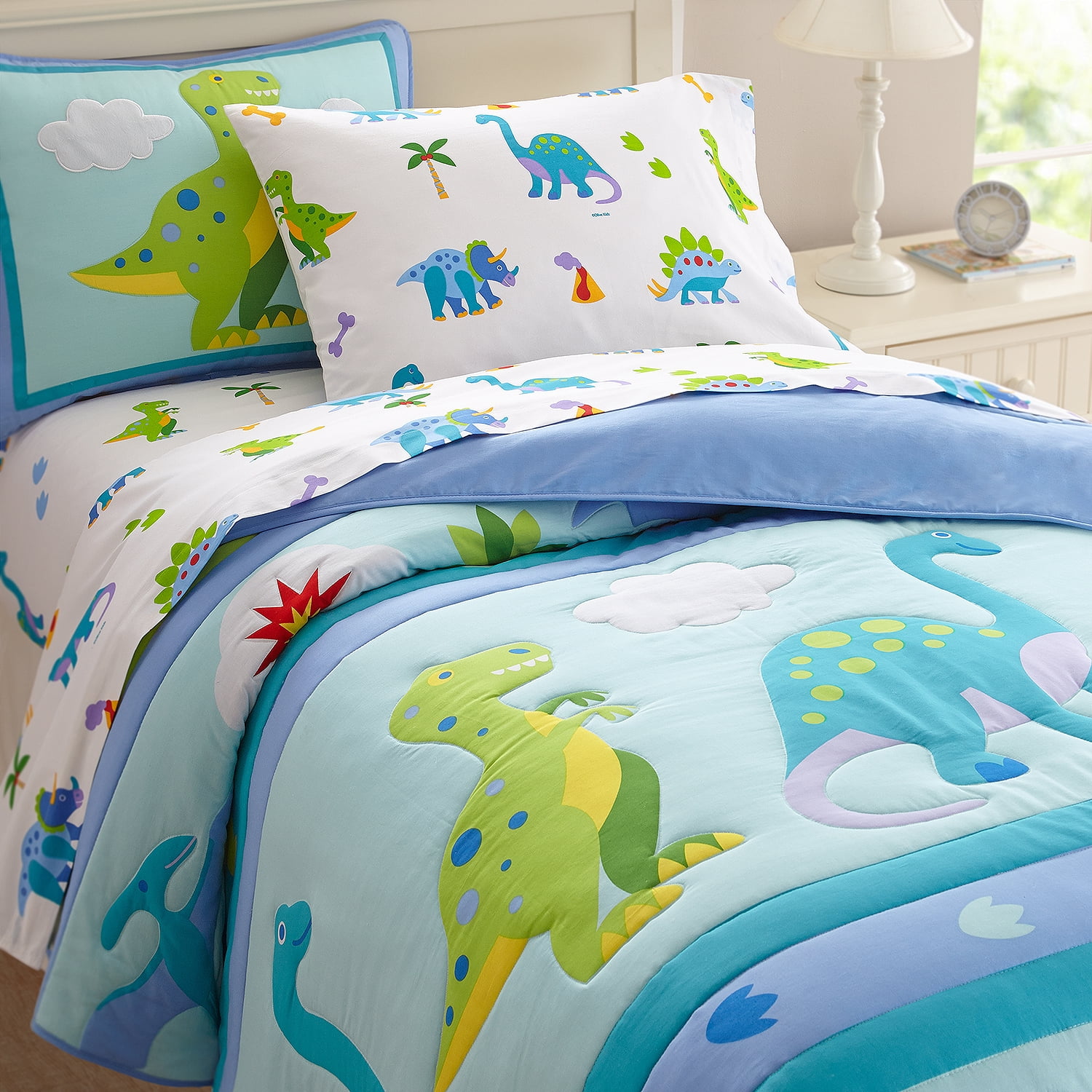 olive kids dinosaur land full sheet set walmart com olive kids sheet