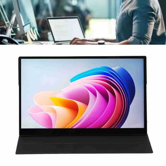 Pequeña Pantalla Para Juegos, Extensor De Pantalla Para Computadora Portátil, Diodo Emisor De Luz Orgánico 16:9, Pantalla Táctil 4K De 17,3 Pulgadas Para Conferencias