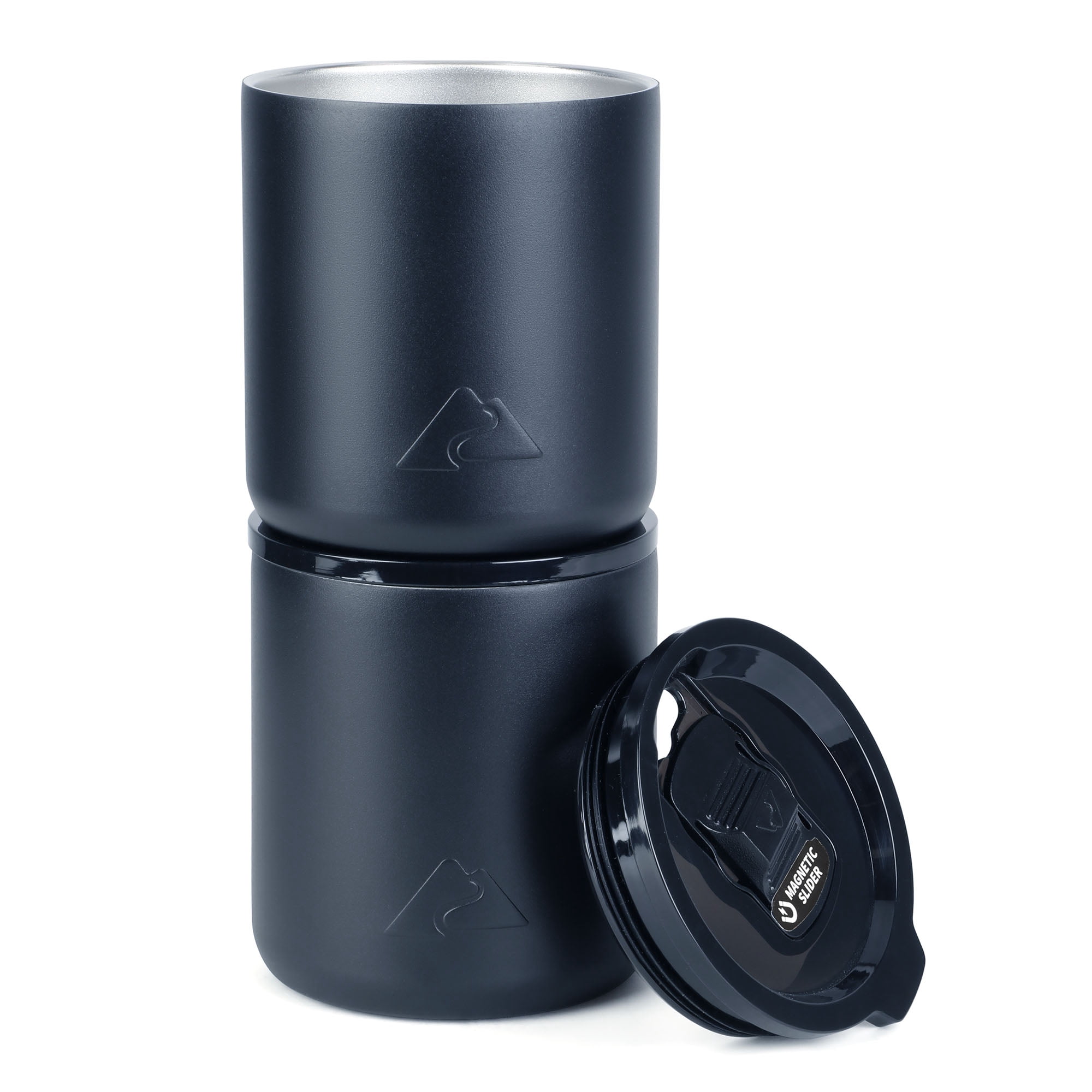 Ozark Trail 2 pack 10oz Stainless Steel Lowball Tumbler, Gift Box Included, Blue