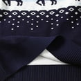 thumbnail image 7 of SERTG Boys and Girls Christmas Knit Sweater Holiday Cute Print Round Neck Cozy Warm Pullover Fall Winter Tops for Children 4-12 Years(Navy#14,5 Years), 7 of 7