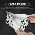 thumbnail image 5 of Lsque Doodle Cute Cat Printed Long Tissue Box Cover Holder, Facial Paper Organizer Dispenser,Triangle with Bottom Belt, PVC Leather Decorative Organizer, 5 of 9