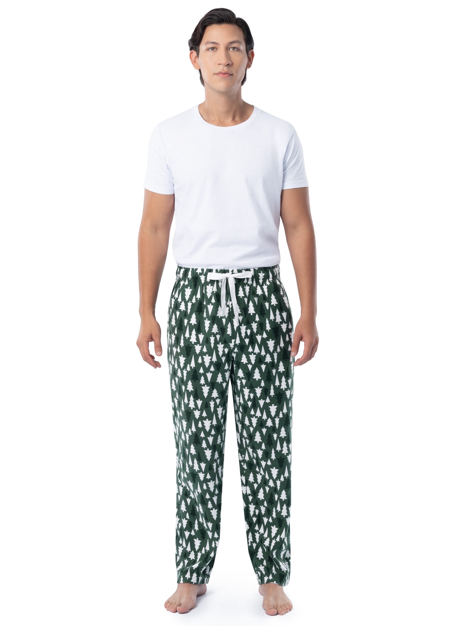 Fruit of the Loom Men's Matte Fleece Holiday Print Pajama Pants, Sizes S-5XL