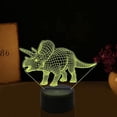 thumbnail image 4 of YSITIAN Dinosaur Lamp Kits, 3D Night Light Illusion Lamp 4 Patterns with Remote 16 Color Change Decor Lamp, Dinosaur Gifts for Children F1116-212, 4 of 7