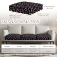 thumbnail image 4 of Xoenoiee Colorful Dog Paw Pattern High Stretch Individual Seat Cushion Covers 3 Pack Thick Jacquard Sofa Slipcovers for 3 Couch Cushion Washable Couch Cover for Living Room Outdoor Patio, 4 of 7