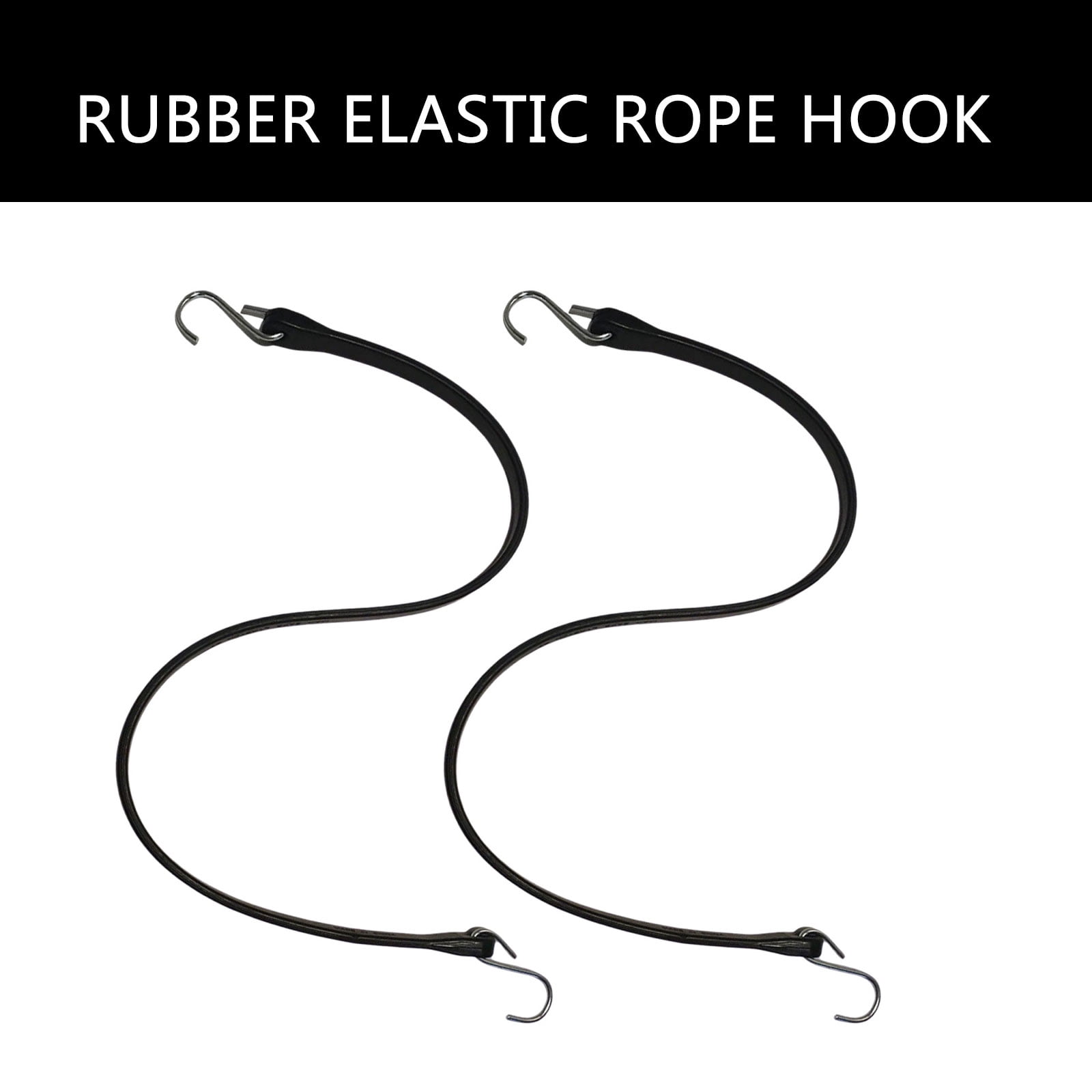 10Pcs Adjustable Rubber Tarp Straps Bungee Cords with Metal Hook Enduring Bungee Straps Strong Elastic Rope Straps