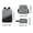 Gray#638, variant on cpengpj 3Pcs Set Fashion Travel Laptop Backpack Water Resistant Anti-Theft Bag for Male Business Usb Charging Laptop Bag High-capacity Students Bag