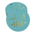 thumbnail image 1 of Inkdotpot Real Gold Foil Made With Love Text Tags Favor Hang Paper Tags 50 Pieces, 1 of 6