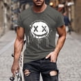 thumbnail image 1 of Blusas y camisas de manga corta y cuello redondo para hombre. Blusas/camisetas de manga corta con cuello redondo y estampado de Halloween para hombre. Blusa para hombre., 1 of 5