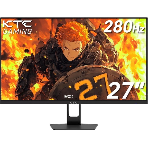 KTC 27 Inch 280Hz / 240Hz Gaming Monitor 1ms GTG 350nits Fast VA 1080P, Tilt, 126% sRGB, Adaptive Sync, 4000:1 Contrast Ratio, HDR, DisplayPort 1.4 / HDMI 2.0, VESA