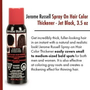 Jerome Russell Hair Color Thickener for Thinning Hair, Jet Black 3.5 oz