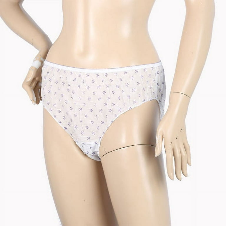 7PCS Women Disposable Underwear Cotton Travel Sterilized Panties Underpants  Clean Prenatal Postpartum Disposable Paper Underwear 