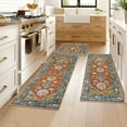 thumbnail image 3 of Boho Kitchen Rug Sets 3 Pieces, Washable Kitchen Mats for Floor, Non Slip Soft Kitchen Area Rug Floor Mat for Kitchen, Laundry Room and Hallway, 3 of 13