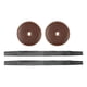 thumbnail image 5 of Correas de Cuero para Platillos Hugo 2 Piezas con Almohadillas Cuero PU Suave Marrón, 5 of 10