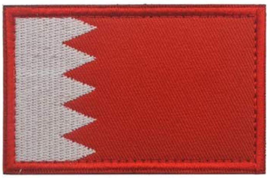 Bahrain Flag Patch Embroidered Military Tactical Morale Patches Bahrain