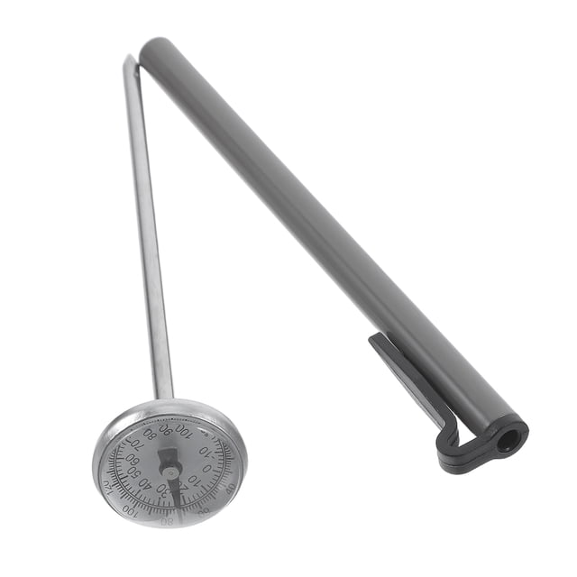Houderco Termómetro De Acero Inoxidable Para Con Sonda Para Cocina Leche Y Café Precisión Alta
