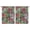 Summer Vibes, variant on Tropical Plant & Floral 2-Piece Kitchen Curtain Set, 42x54 Inch Colorful Exotic Palm Inspired Semi-Sheer Caf Curtains with Rod Pocket