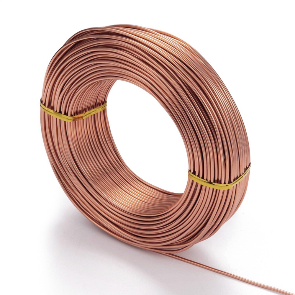 Anodized Aluminum Wire Bendable Metal Craft Wire Flexible Craft Wire for Beading Jewelry Craft Making Saddle Brown 12 Gauge 2.0mm
